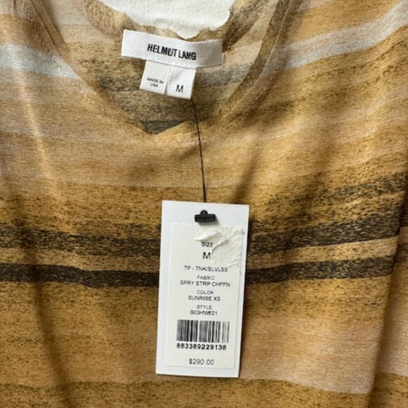 Helmut Lang Sunrise Tank Top Size M - NWT - Picture 5 of 9